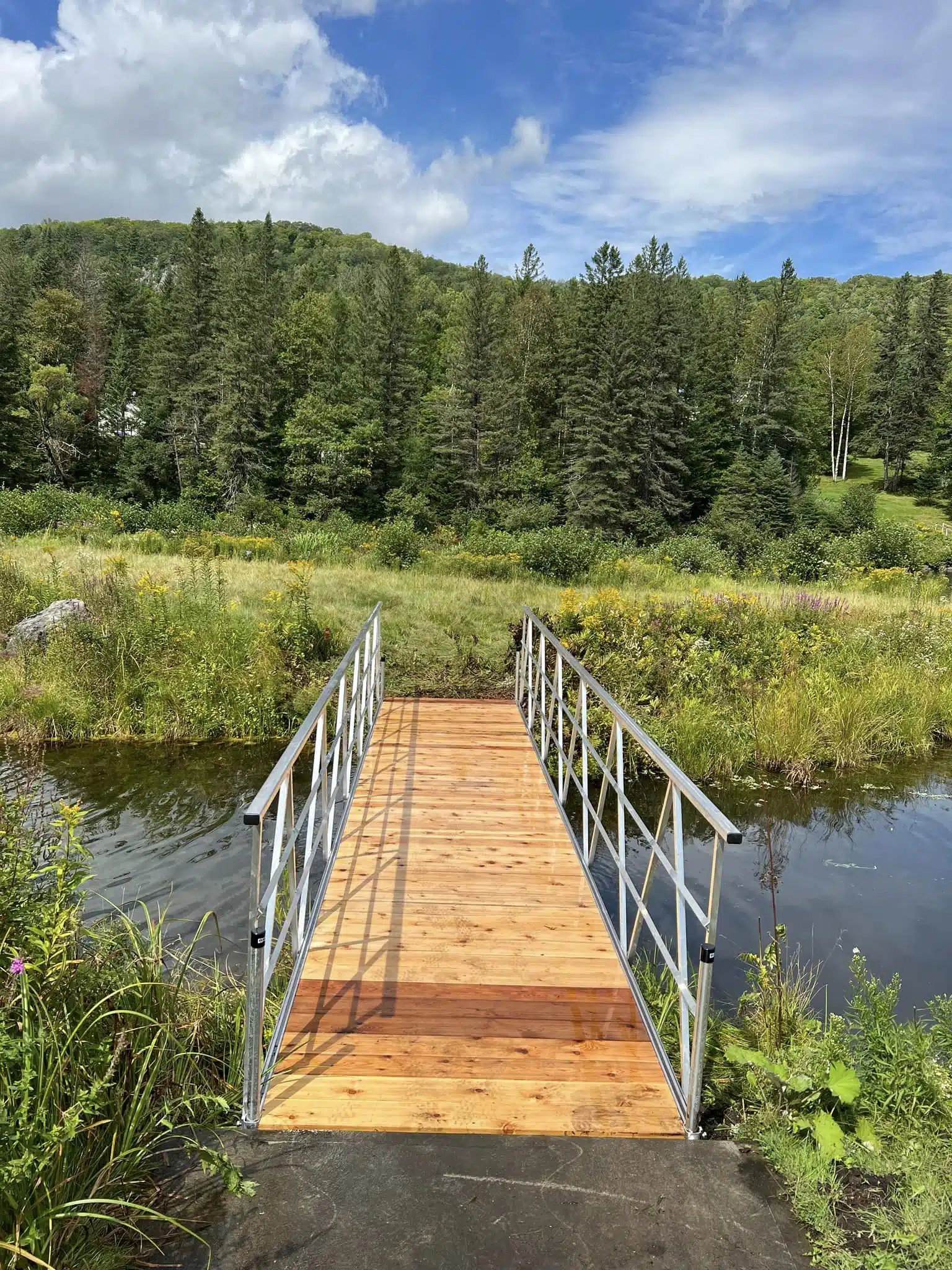 Passerelle de quai réalisée par Quais Laurentiens