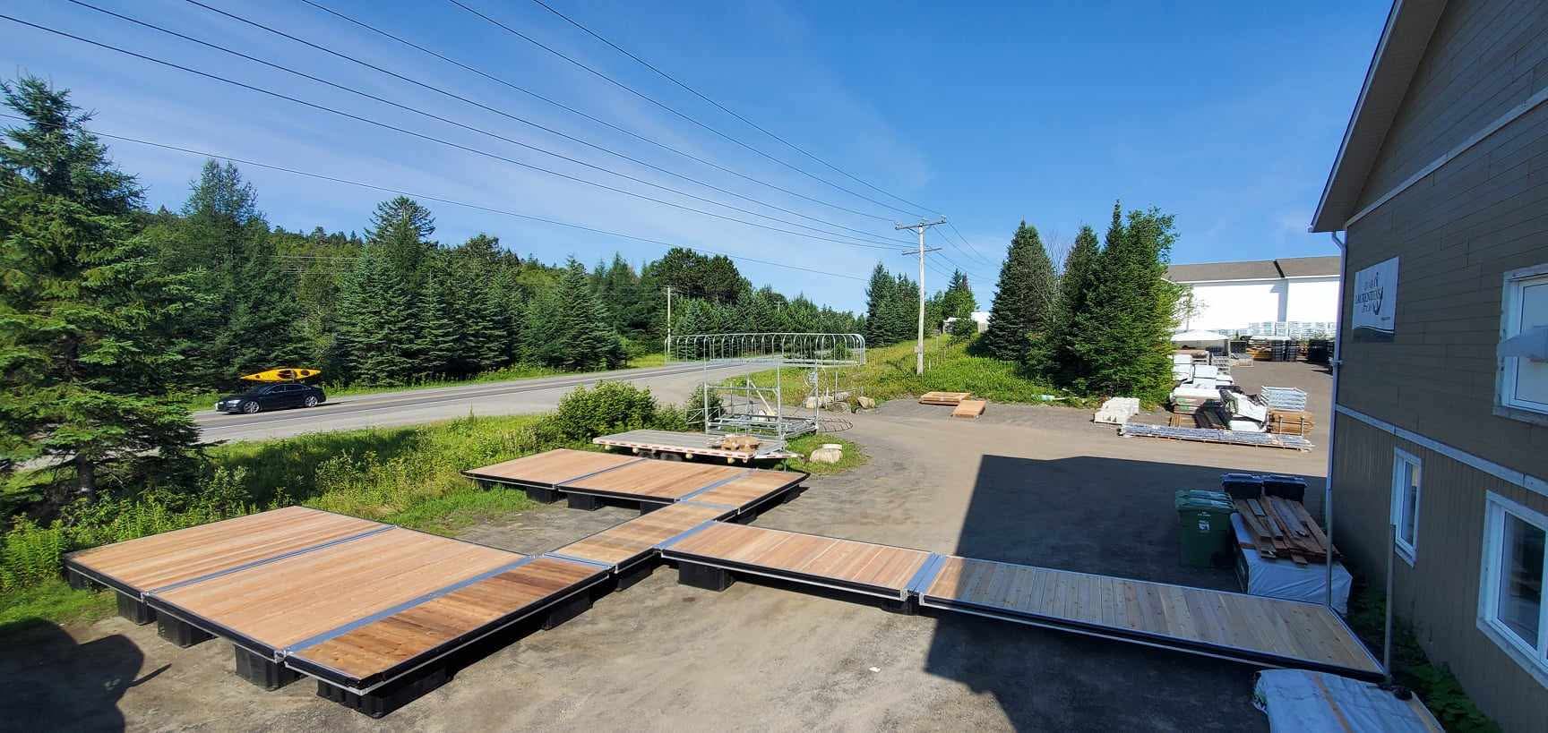 Réalisation de quai par Quais Laurentiens